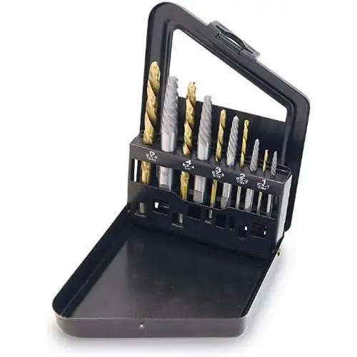 Titan® 10-Piece Spiral Screw Extractor/Drill Bit