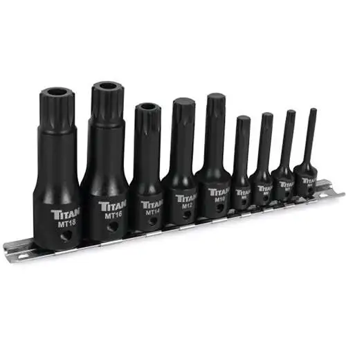 9 pc. XZN Triple Square Impact Bit Socket Set