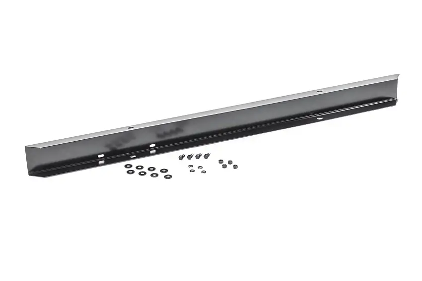Kentrol 54" Front Bumper Without Holes in Black Powder Coated Stainless Steel for 55-86 Jeep CJ Vehicles 50430